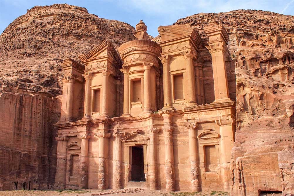 La cité de Petra en Jordanie, un joyau architectural de l'Antiquité.