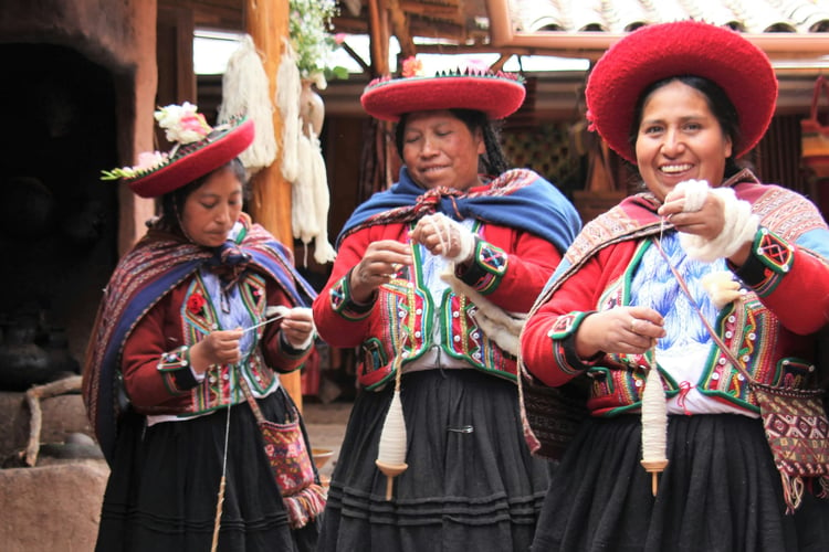 Habitants de Cusco au Pérou