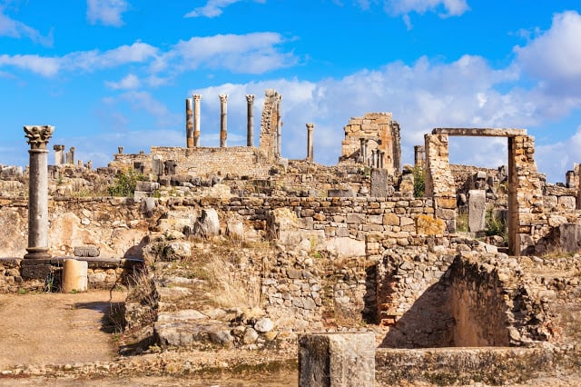 Le site archéologique de Volubilis au Maroc