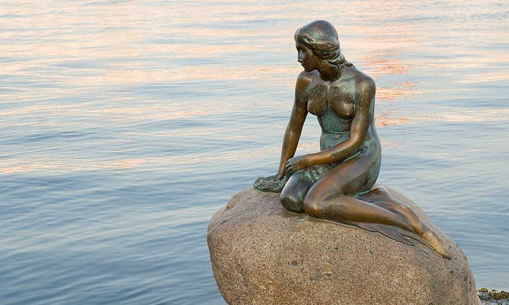 Sculpture-petite-sirene-Copenhague-Danemark