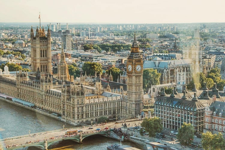 Vue panoramique de Londres