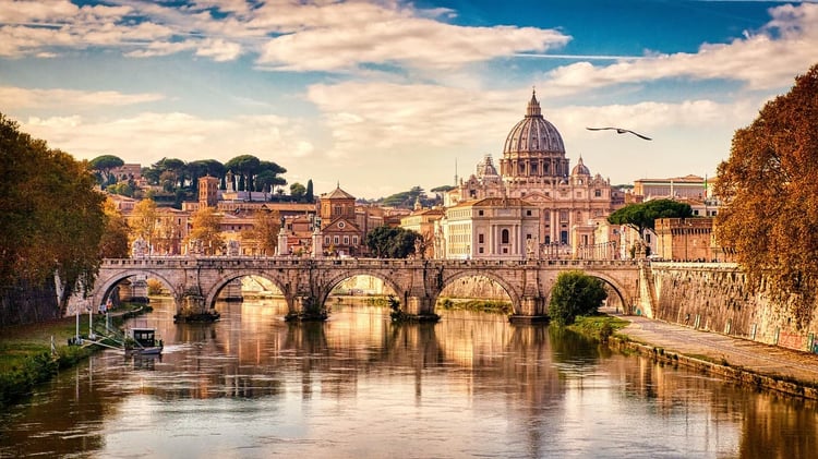 Vue panoramique de Rome