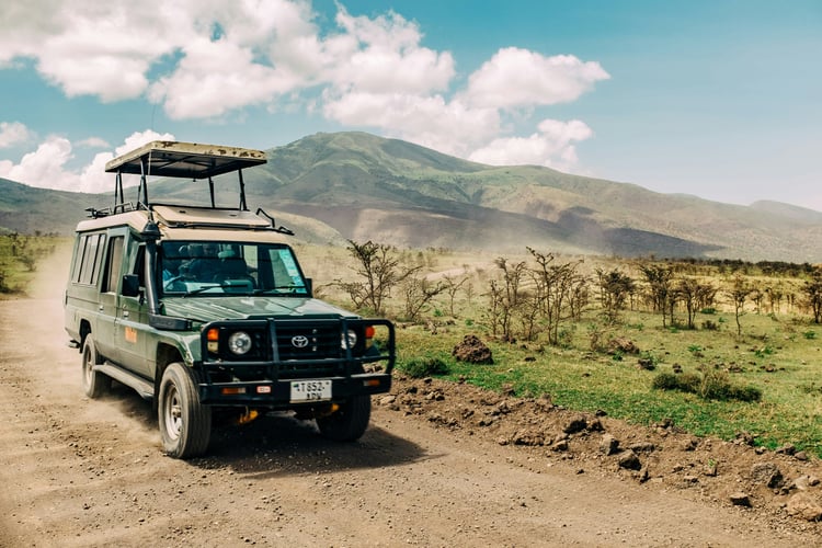 Jeep en safari 