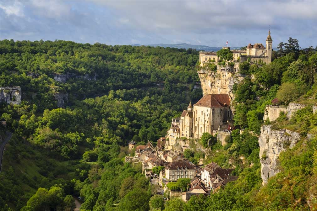 Le village de Rocamadour en France