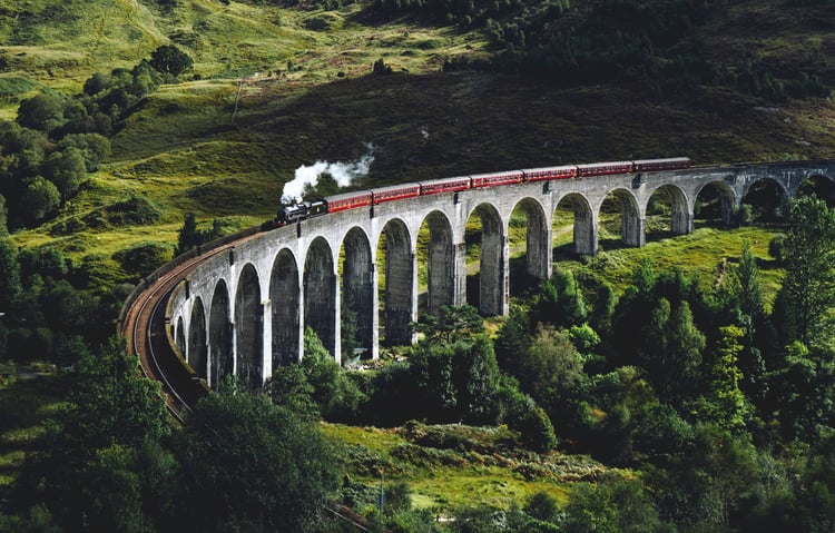 Train en Écosse