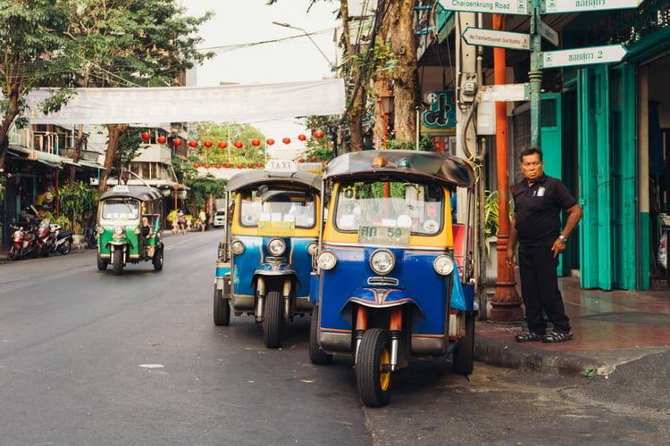 Tuk tuk à Bangkok