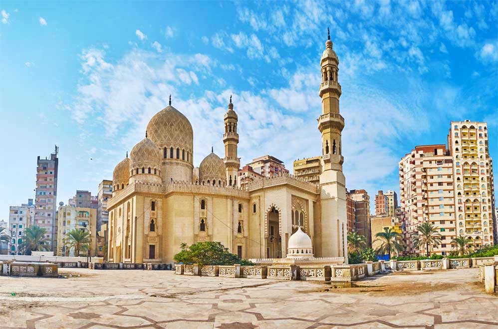 La mosquée Sidi Yaqut al Arshi à Alexandrie en Egypte