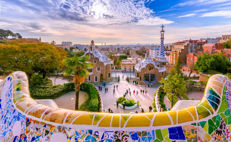 Parc coloré en Espagne