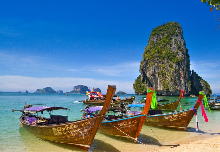 Bateaux en Thaïlande